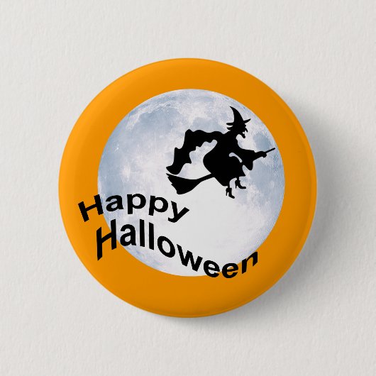 Happy Halloween Badge Ronde Button 5,7 Cm (Voorkant)