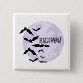 Happy Halloween Badge Vierkante Button 5,1 Cm (Voorkant)