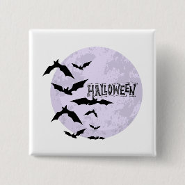 Happy Halloween Badge Vierkante Button 5,1 Cm