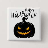 Happy Halloween Badge Vierkante Button 5,1 Cm (Voorkant)