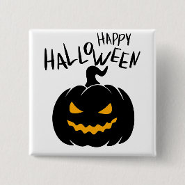 Happy Halloween Badge Vierkante Button 5,1 Cm