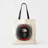 Happy Halloween Bag Skull Black Tote Bag (Voorkant)