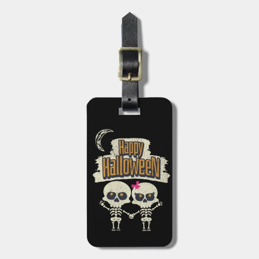 Happy Halloween Bagagelabel (Voorkant verticaal)