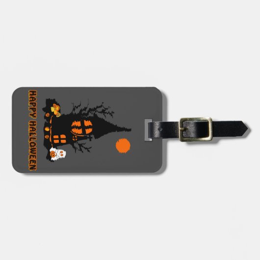 Happy Halloween Bagagelabel (Voorkant horizontaal)