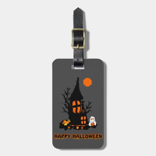 Happy Halloween Bagagelabel (Voorkant verticaal)