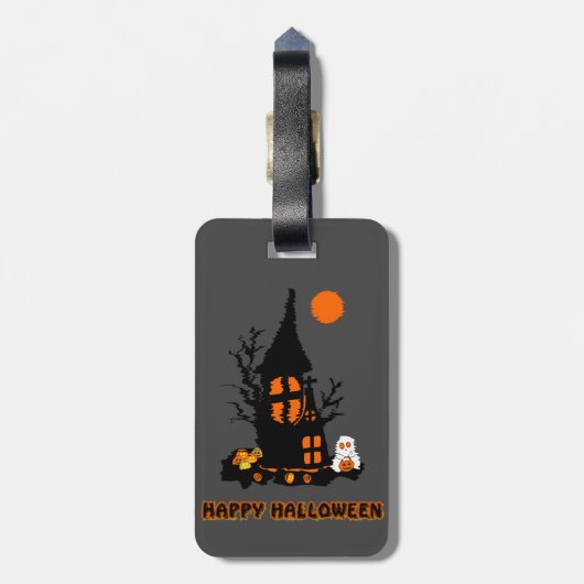 Happy Halloween Bagagelabel (Achterkant verticaal)