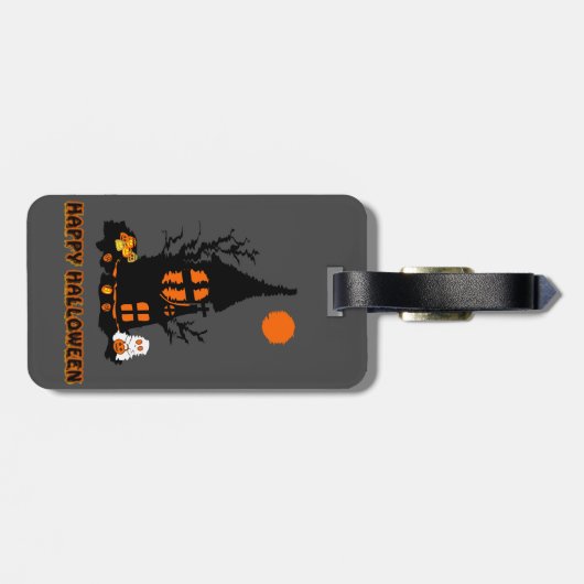 Happy Halloween Bagagelabel (Achterkant horizontaal)