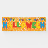 Happy Halloween Banner | Aangepaste partijverklari (Horizontaal)