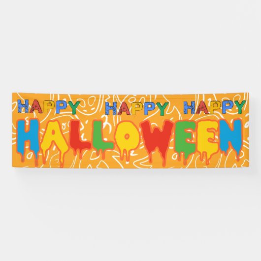 Happy Halloween Banner | Aangepaste partijverklari (Horizontaal)