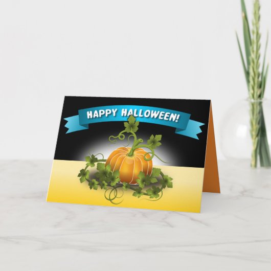 'HAPPY HALLOWEEN' BANNER KAART (Voorkant)