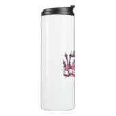 Happy Halloween Banner with Castle, Pumpkin, Black Thermosbeker (Gedraaid links)