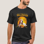 Happy Halloween Basset Hound Dog Pumpkin Costumes T-shirt (Voorkant)