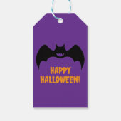 Happy Halloween Bat Cadeaulabel (Achterkant)