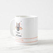 Happy Halloween Bat Custom Coffee Mok (Voorkant links)
