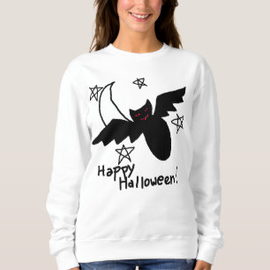 Happy Halloween Bat en Moon Sweatshirt