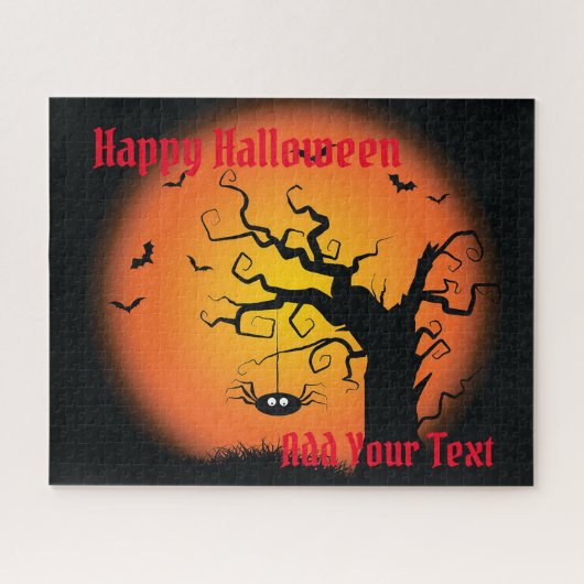Happy Halloween Bat Legpuzzel (Horizontaal)