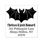 Happy Halloween Bat Retouradres Zelfinktende Stempel (Design)