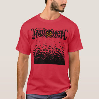 Happy Halloween Bat retro T-shirt