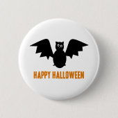 Happy Halloween Bat Ronde Button 5,7 Cm (Voorkant)