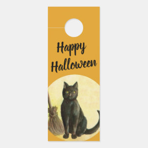  Happy Halloween Bathroom Decor   Zwarte kat Deurhanger