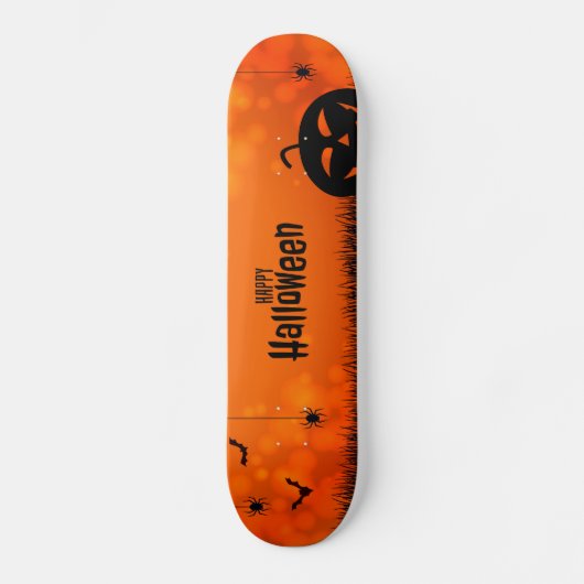Happy Halloween (Bats and Spiders) Persoonlijk Skateboard (Voorkant)