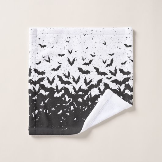 Happy Halloween Bats Bath Towel set Bad Handdoek (Wasdoekje)