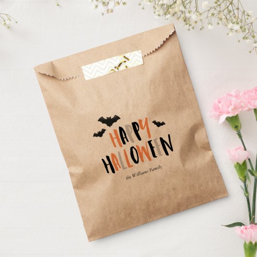 Happy Halloween Bats Bedankzakje (Gezegeld)