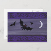 Happy Halloween Bats Briefkaart (Voorkant / Achterkant)