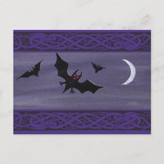 Happy Halloween Bats Briefkaart (Voorkant)
