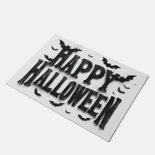 Happy Halloween - Bats Deurmat (Schuin)