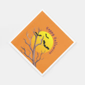 Happy Halloween Bats en het moonpapier Napkins Servet (Hoek)
