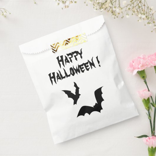 Happy Halloween Bats Favor Bag Bedankzakje (Gezegeld)