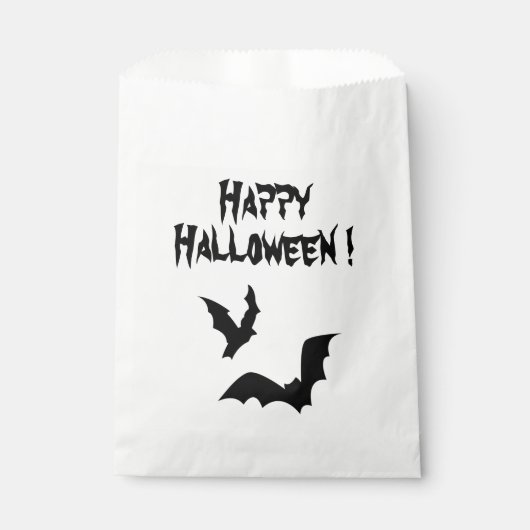 Happy Halloween Bats Favor Bag Bedankzakje (Voorkant)