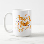Happy Halloween bats jack o lantern Coffee Mok (Links)