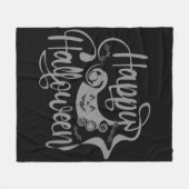 Happy Halloween bats jack o lantern Fleece Deken (Voorkant (Horizontaal))