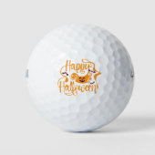 Happy Halloween bats jack o lantern Golfballen (Voorkant)