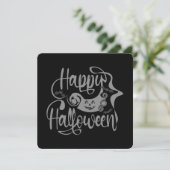 Happy Halloween bats jack o lantern Kaart (Staand voorkant)