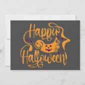 Happy Halloween bats jack o lantern Kaart (Achterkant)