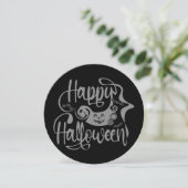 Happy Halloween bats jack o lantern Kaart (Staand voorkant)