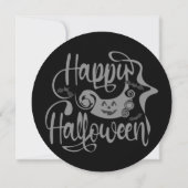 Happy Halloween bats jack o lantern Kaart (Achterkant)