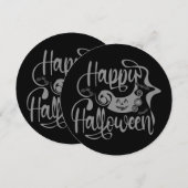 Happy Halloween bats jack o lantern Kaart (Voorkant / Achterkant)