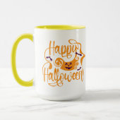 Happy Halloween bats jack o lantern Mok (Links)