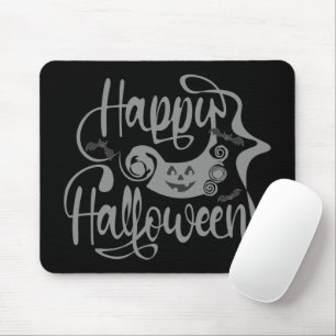 Happy Halloween bats jack o lantern Muismat