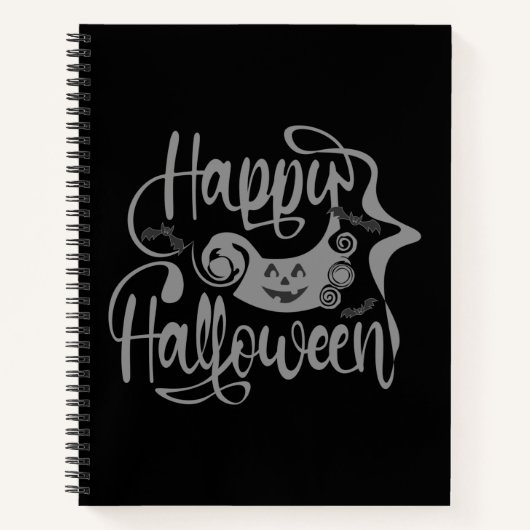 Happy Halloween bats jack o lantern Notitieboek (Voorkant)