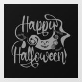 Happy Halloween bats jack o lantern Raamsticker (Vel)