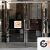 Happy Halloween bats jack o lantern Raamsticker (Kantoordeur)