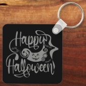 Happy Halloween bats jack o lantern Sleutelhanger (Achterkant)