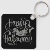 Happy Halloween bats jack o lantern Sleutelhanger (Achterkant)