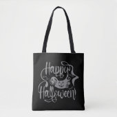 Happy Halloween bats jack o lantern Tote Bag (Voorkant)