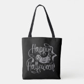 Happy Halloween bats jack o lantern Tote Bag (Achterkant)